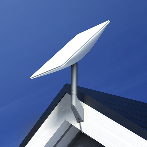 Soporte de pared corto Starlink - Antena Gen 2/V2 - Opcional para uso nocturno